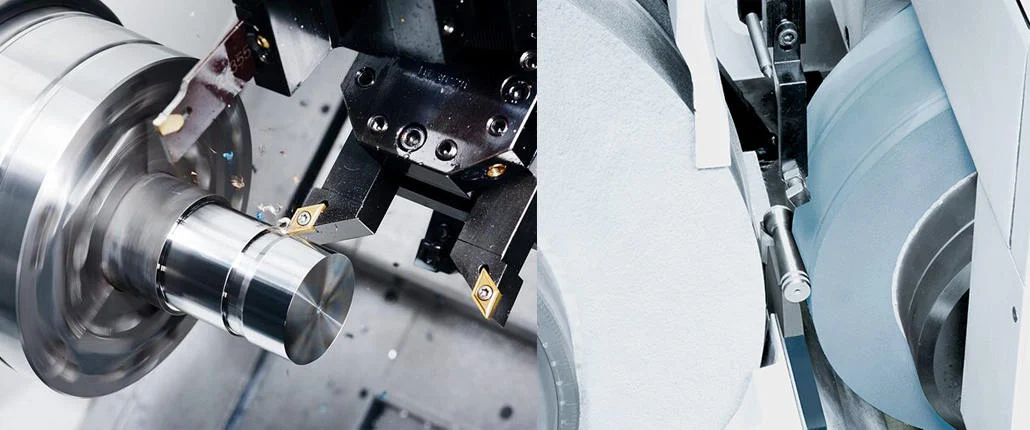 Bearing ring turning and grinding
